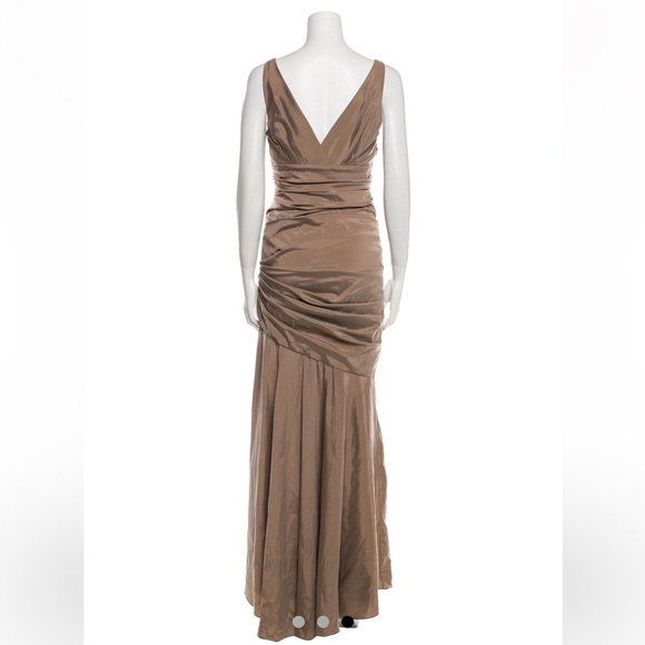 THEIA Taupe Formal Dress Gown - Picture 3 of 17